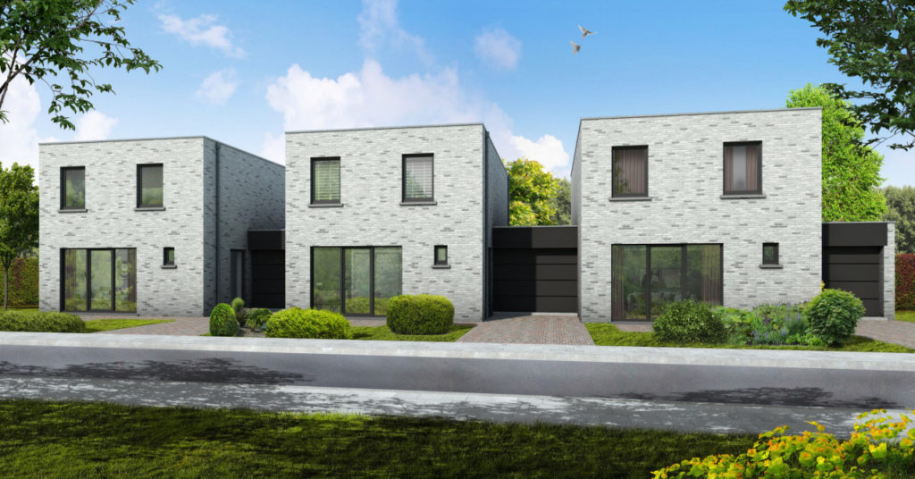 Projectontwikkeling van Brixx bouw met huizen in maaseik